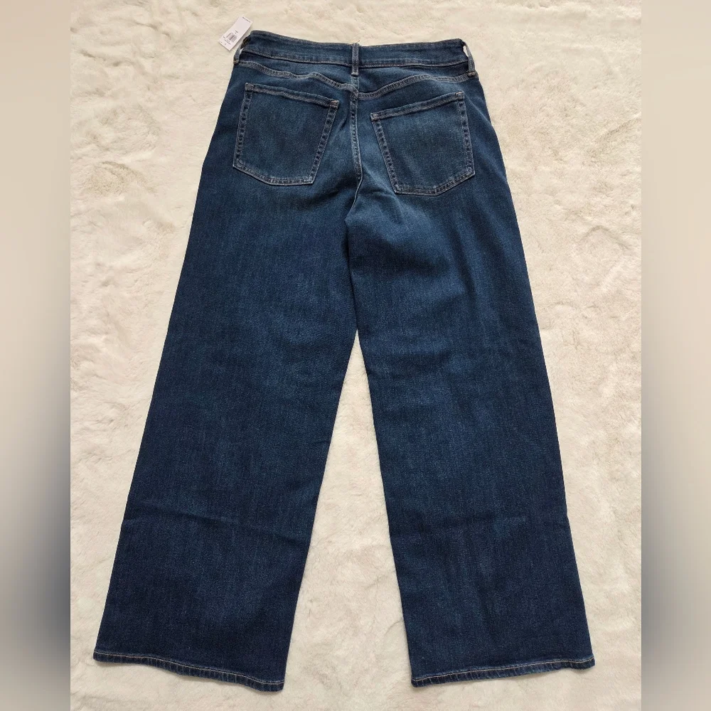 Old Navy Women's High-Waisted Wow Crop Wide-Leg Jeans Size 8 Tall